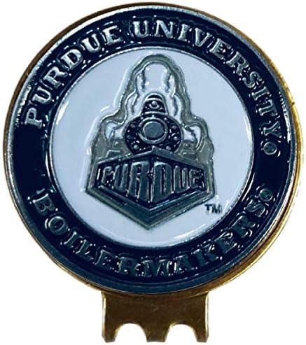 Magnetic Golf Hat Clip with 2 Double-Sided Golf Ball Markers – Easily Attaches to Golf Cap – Made of Stainless Steel & Ideal for Avid Golfers