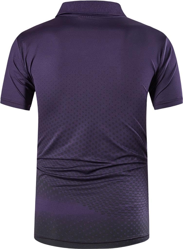 jeansian Men's Sport Outdoor Quick Dry Fit Short Sleeves Polo Tee Shirt Tshirt T-Shirt Tops Golf Tennis Bowling LSL195