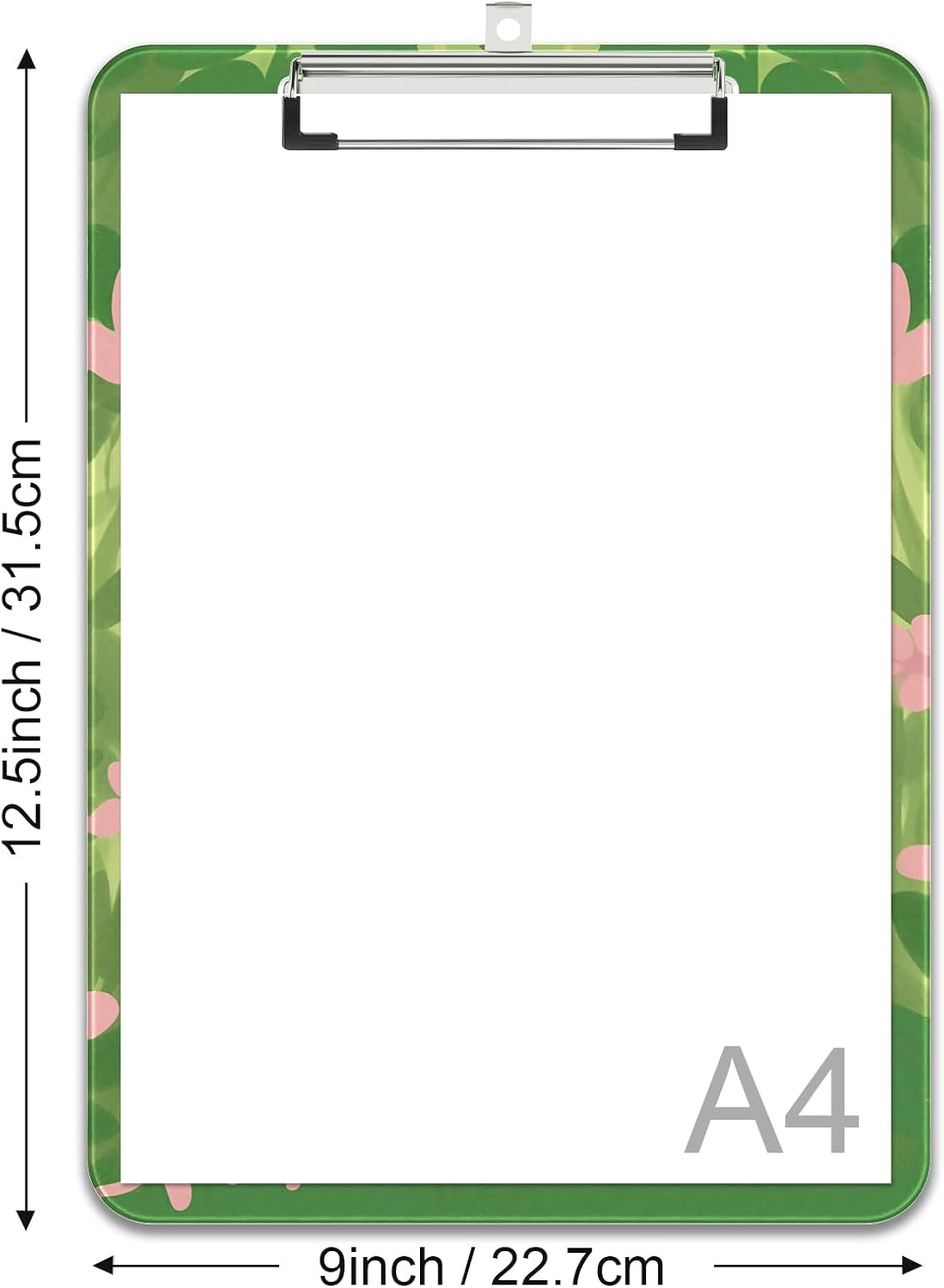 Rimilak Plastic Clipboards with Metal Clip, A4 Letter Size 9 x 12.5 in, Office Decorative for Students Women Men and Kids, Cute Custom Pattern, Kind Cat