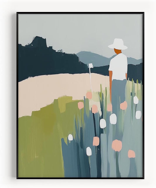Golf Impressionist Art Print Posters - Premium Giclee Fine Art Prints - Sporty and Sophisticated Home Decor Posters, Golfer Art Prints for Home and Office Decor - Vintage Aesthetic, Ready to Frame