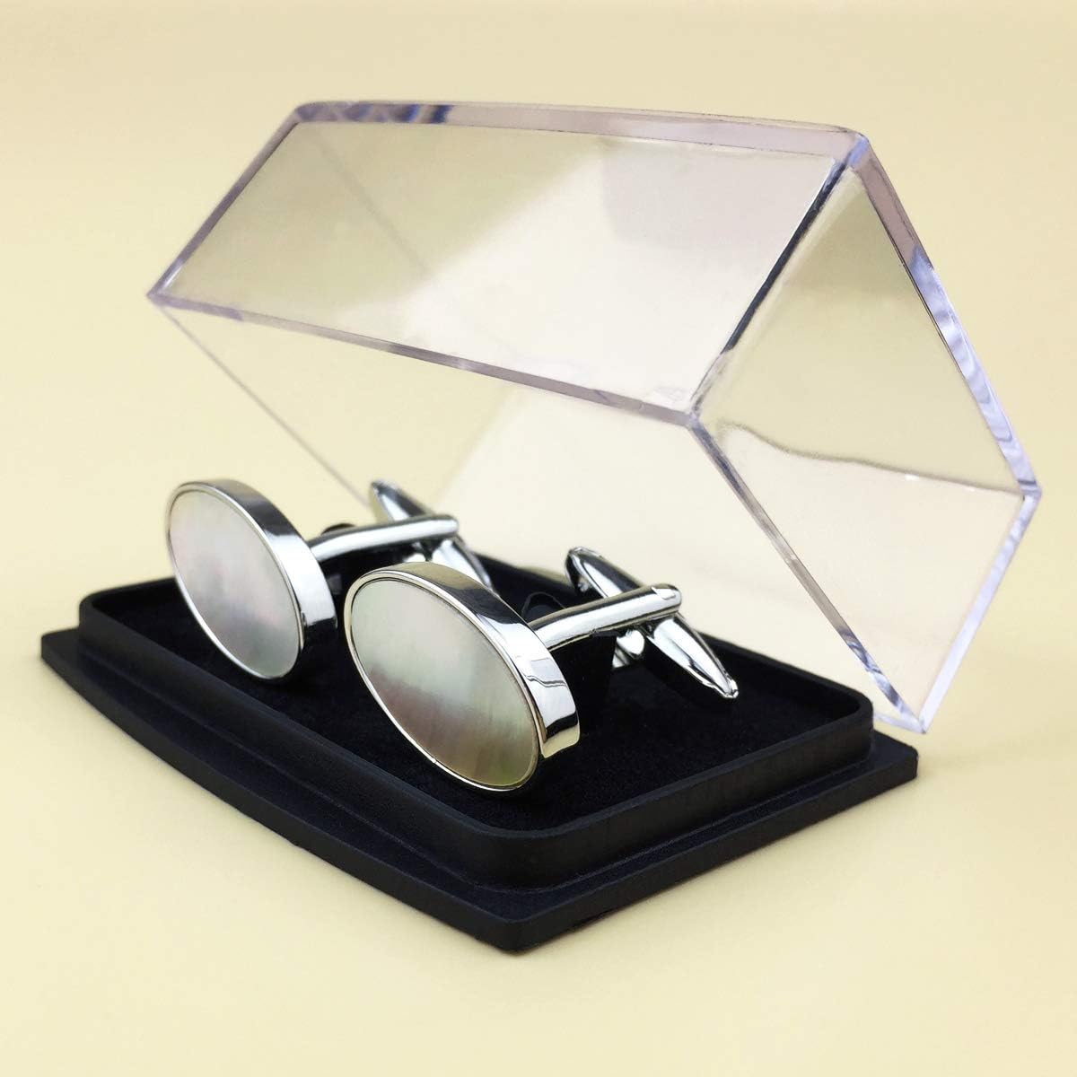 S&W Wedding Cufflinks for Men Cuffs with Gift Box Business for Tuxedo Shirts