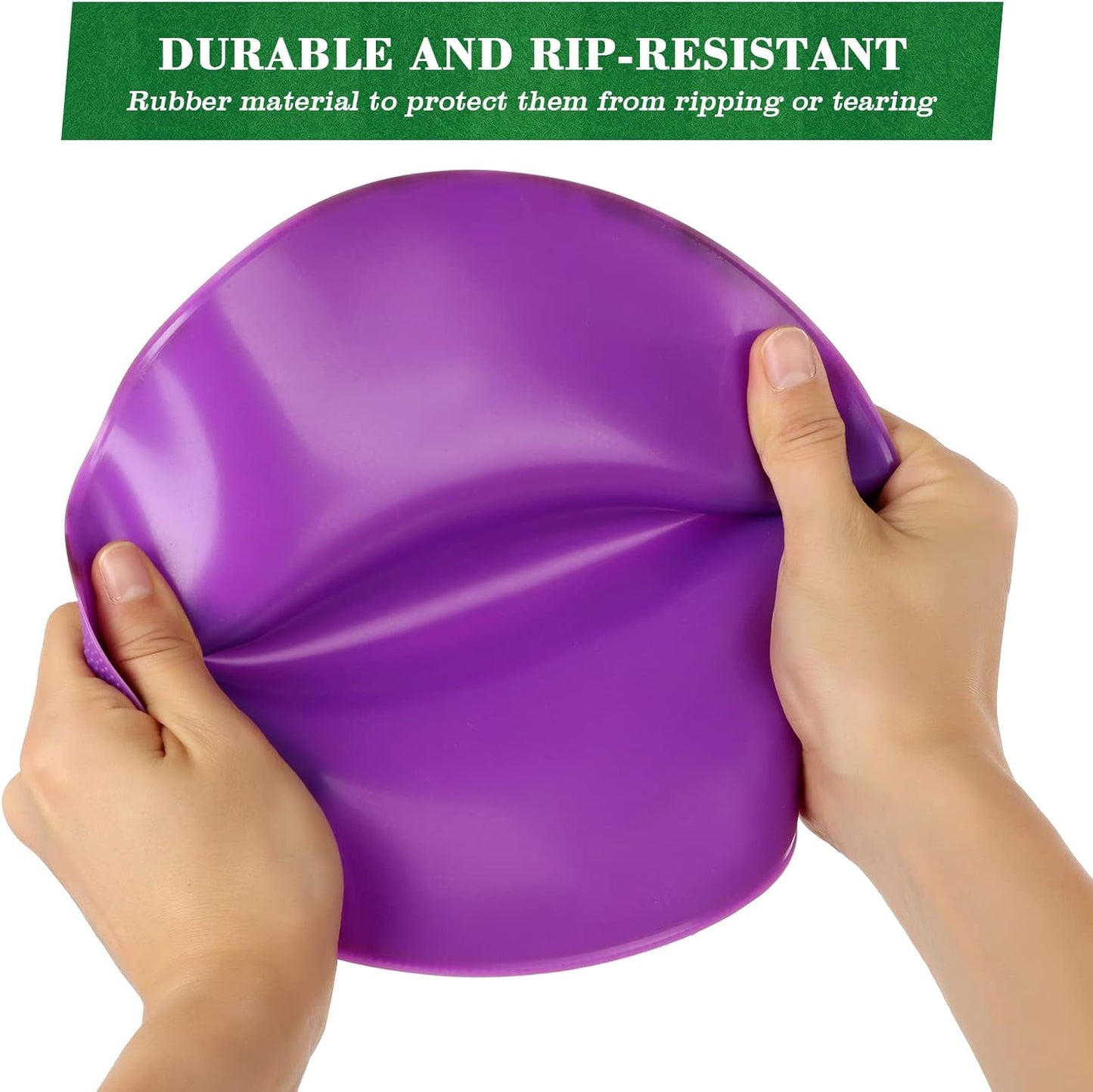 Poly Spots Spot Markers for Gym Floor 9inch 10inch 12/18/24/36 Pcs Flat Cones Non-Slip Rubber Floor Dots Circles for Kids Sports Soccer Basketball Agility Training Dance Classroom