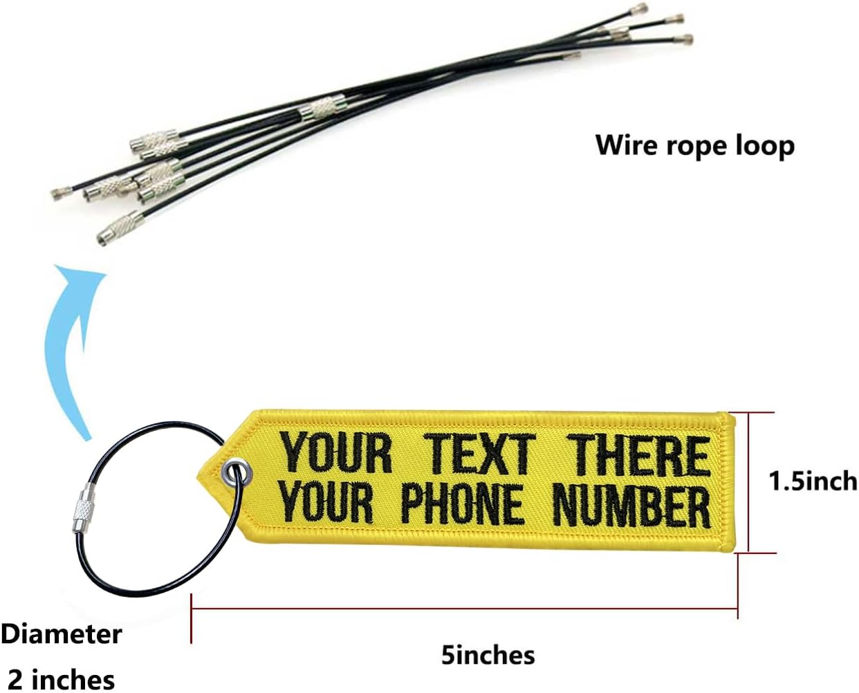 Personalized Luggage Tag, Customized Travel Suitcases Labels Tags with Stainless Steel Loop for Luggage,Crate,Belt,Key for Men Women Kids Girls Travel /2 Line
