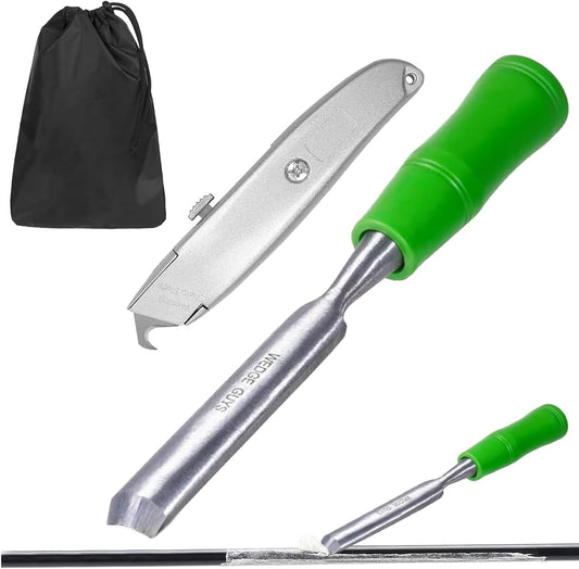 Golf Grip Tape Remover Tool Kits, No Tape Residue Rapid Removal - Perfect for Regripping Graphite and Steel Shafts Golf Club Grip Repair Kits