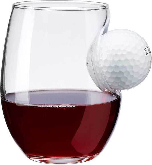 BenShot Golf Ball Wine Glass - 15oz | Made in the USA