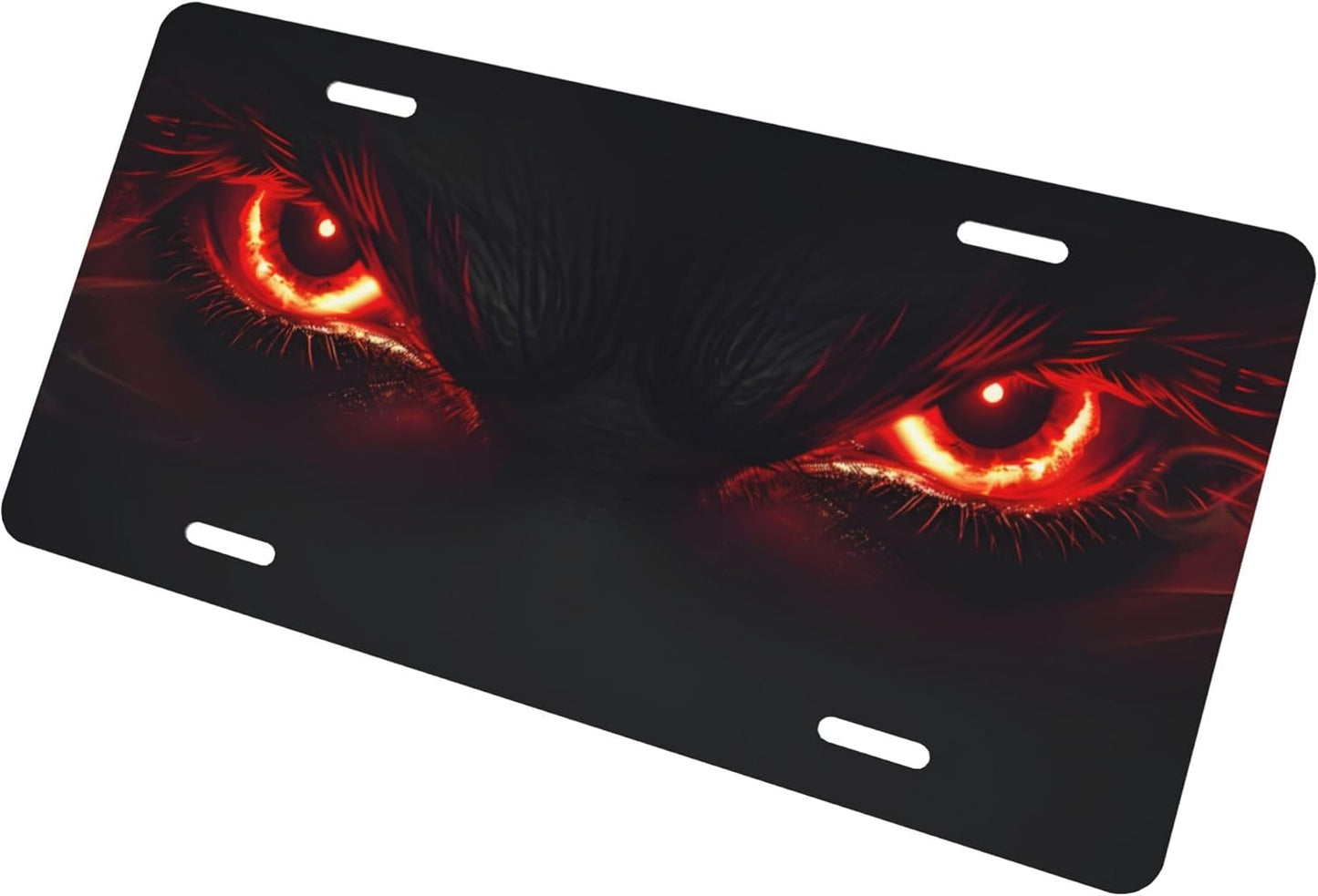 Custom License Plate Personalized Abstract Eyes Funny Aluminum Front License Plates Decorative Rust-Free Metal Car Plate Covers for Women Men Car Tag Accessories fit Truck SUV Rv 12 X 6 in