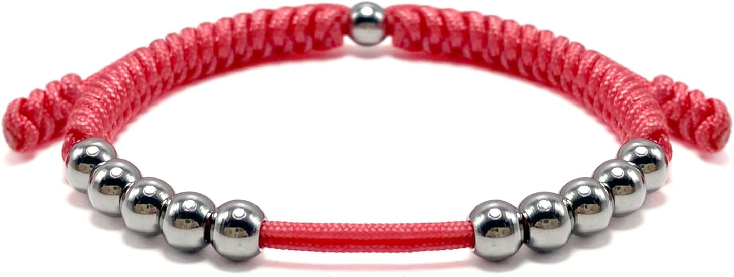 LAMIBEE Premium Golf Stainless Steel 10 Bead Score Counter Bracelet, Golf Stroke Count Bracelet, Resizable Easy Adjust Golf Round Scoring Tracker, Durable Stylish Golf Accessory