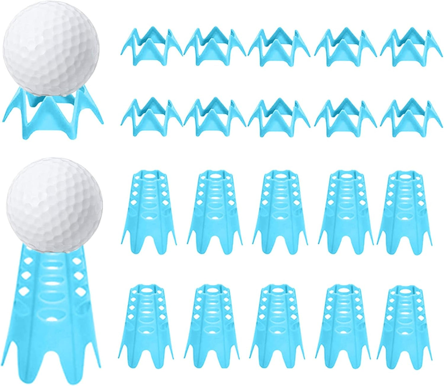 Plastic Golf Tees, Golf Simulator Tees for Home, Outdoor Indoor Golf Tees Simulator Practice Training, Golf Mat Tees for Winter Turf and Driving Range