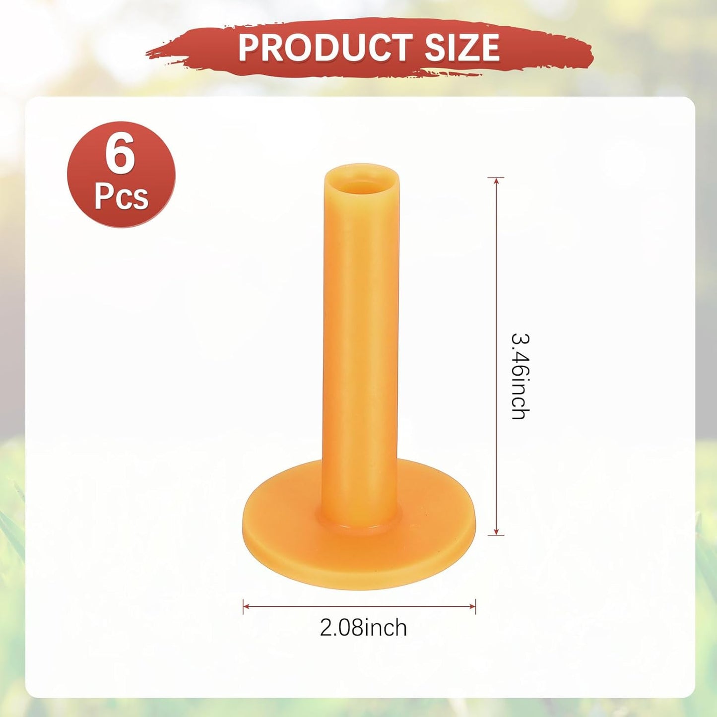 Rubber Golf Tees [] - Flexible Stable Ball Holder Use for Home & Outdoor & Indoor Tall Training Driving Range - [] Hitting Mats