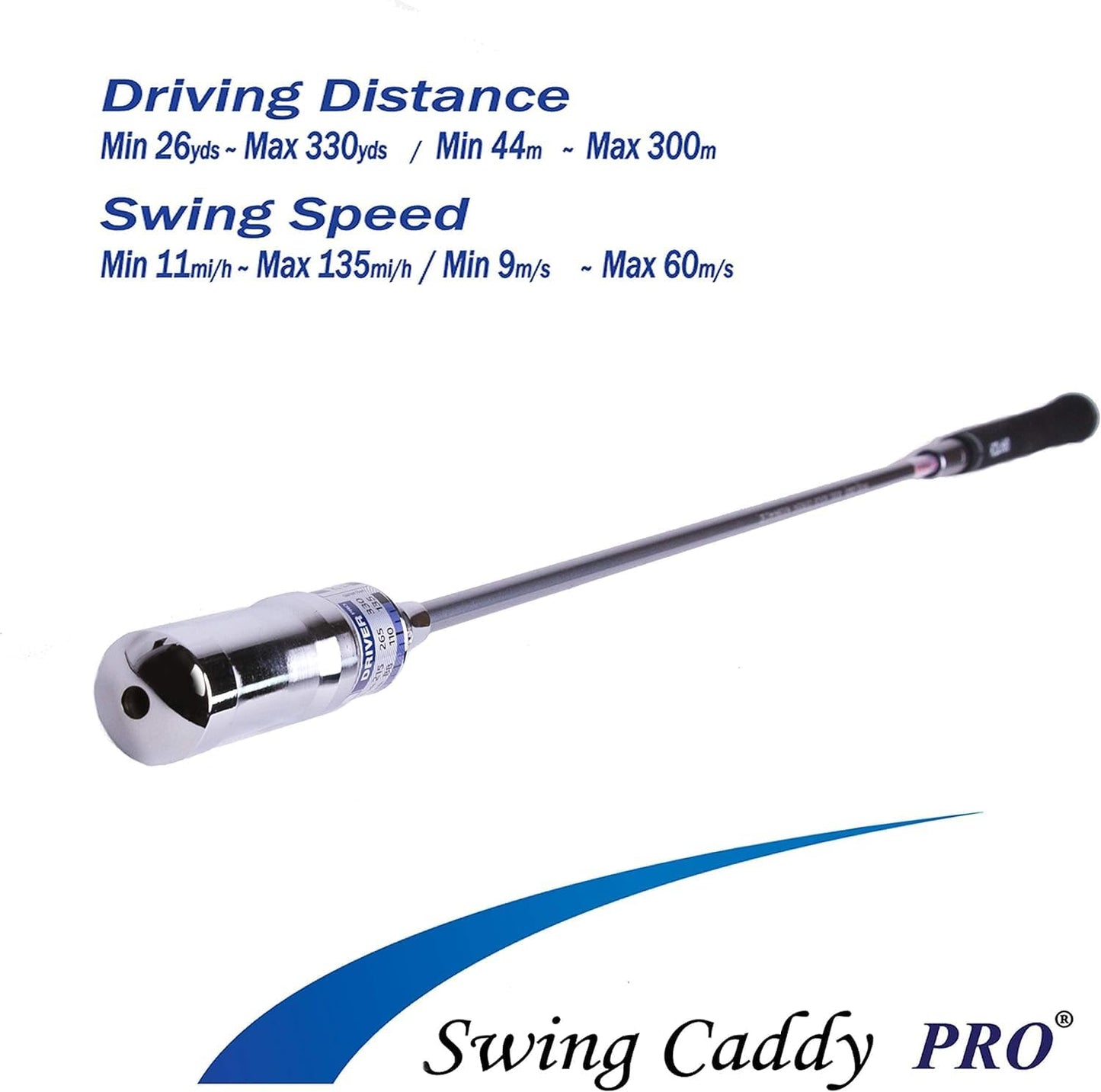 Swing Caddy PRO: Golf Swing Trainer Patented for Distance, Rhythm, Tempo, Accuracy & Warmup