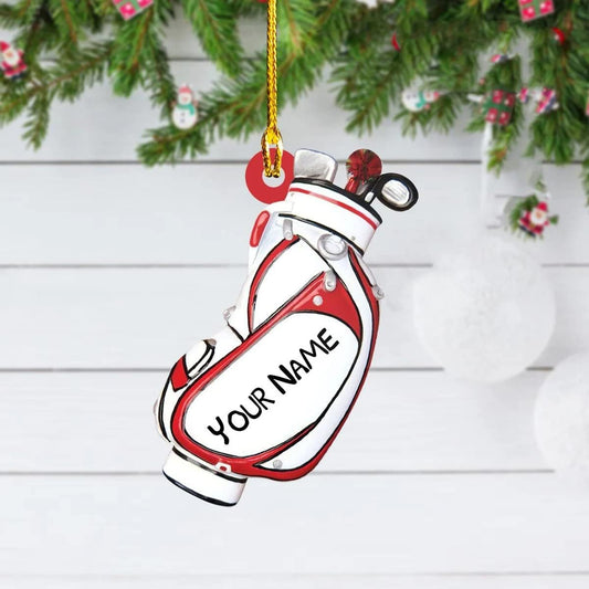 Personalized Shaped Ornament Golf Lovers, Gifts for Golf Lovers, Him, Her, Christmas Tree Decor, Sport Hanger, Home Décor, Golfing Cart Christmas Ornament, Idea 9