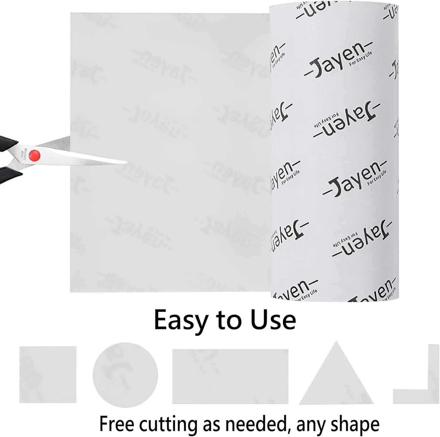 Non Slip Self Adhesive Silicone Cuttable Furniture Pads - 5x40 inch Anti-Sliding Rubber Floor Protectors for Any Furniture and Appliances