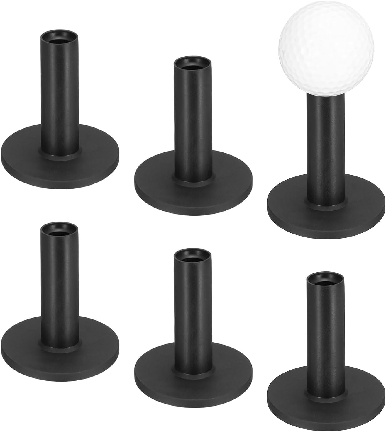 Rubber Golf Tees [] - Flexible Stable Ball Holder Use for Home & Outdoor & Indoor Tall Training Driving Range - [] Hitting Mats