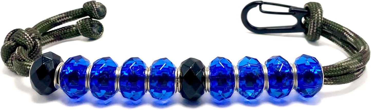 LAMIBEE Golf Beads Count Stroke Score Counter, Durable 550 lbs Paracord String with 10 Beads, Easy Scorekeeping, Hand-Braided with Clip