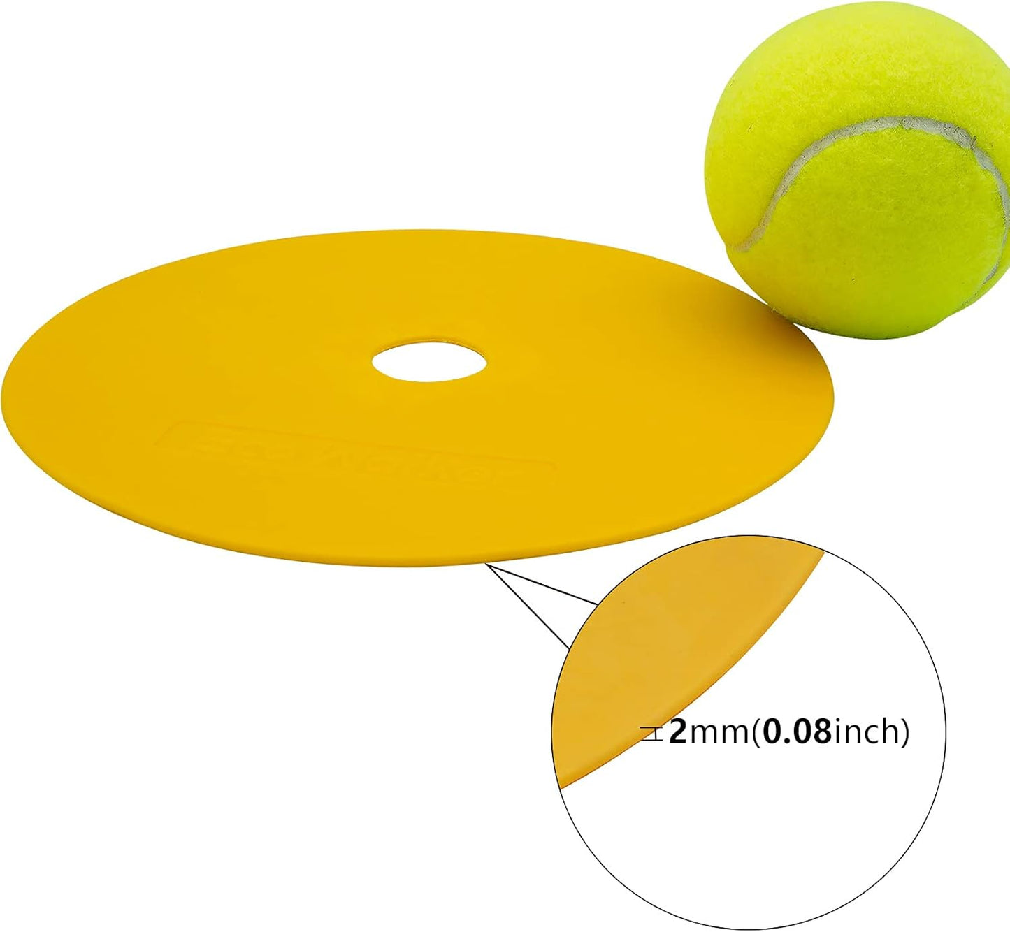 6inch Non-Skid Flat Cone Spot Markers for Sports Speed Agility Training