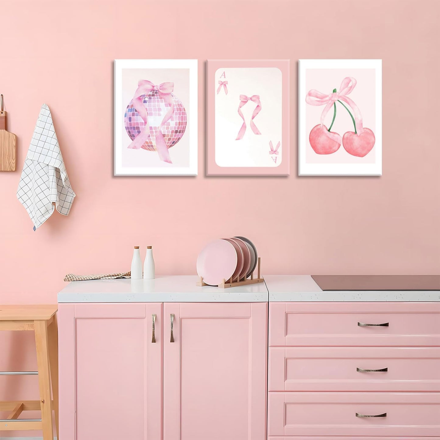 MTFBWY 3Pcs Framed Canvas Wall Art 12x16in Canvas