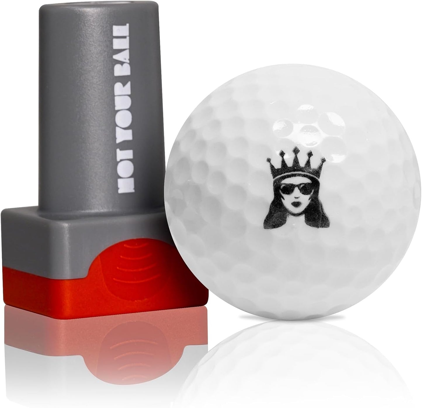 QUBI Golf Ball Stamp, Golf Ball Stamper, Self-Inking Golf Ball Stamp Marker to Identify Golf Balls, Golf Gift Golf Accessories for Men and Women Golfers