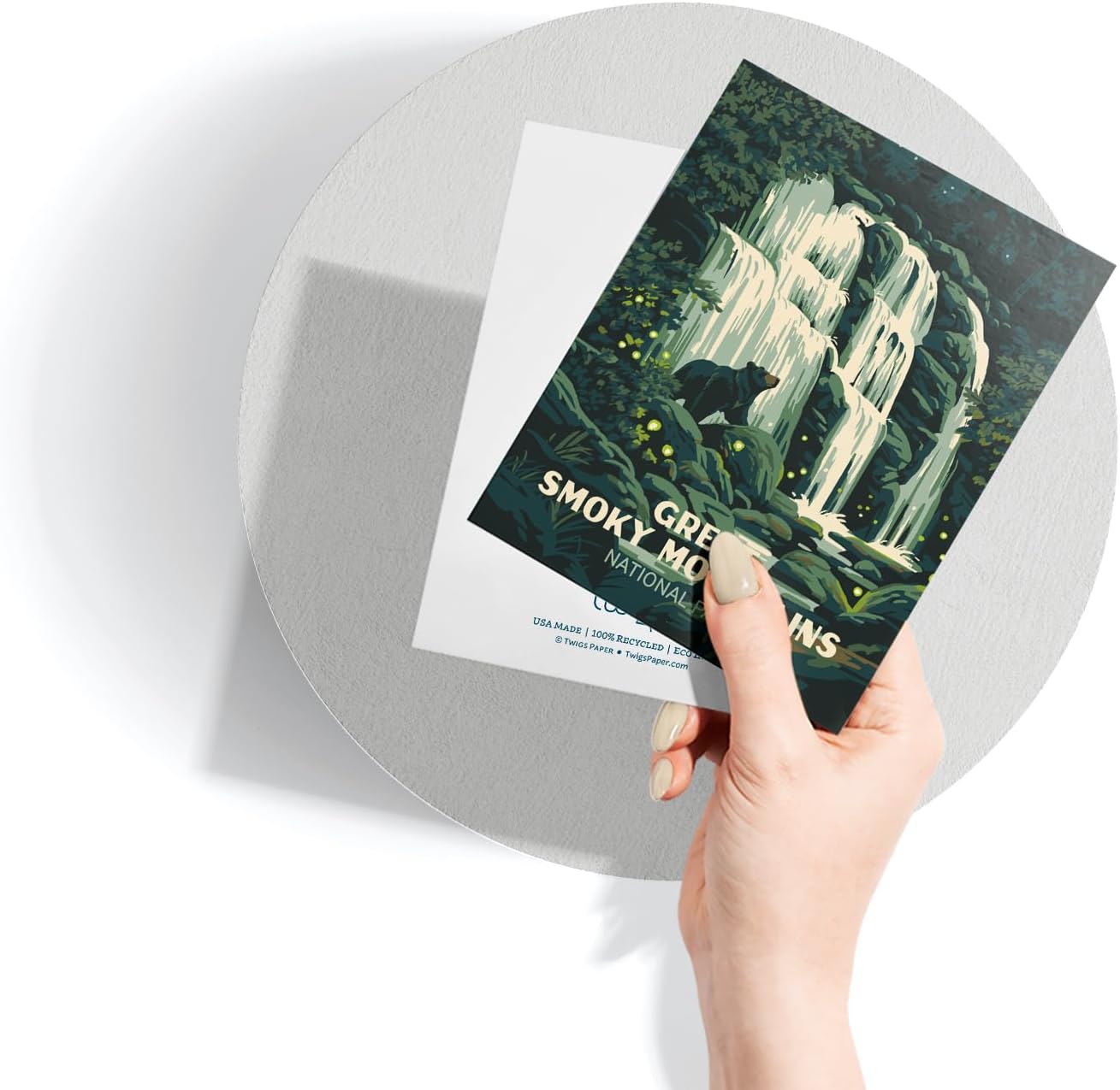 Twigs Paper - Assorted Vintage National Parks Greeting Cards - Stationery Cards with Envelopes - Thank You and Blank Note Cards - Greeting Cards for All Occasions - Made in USA (5.5 x 4.25,Set of 12)