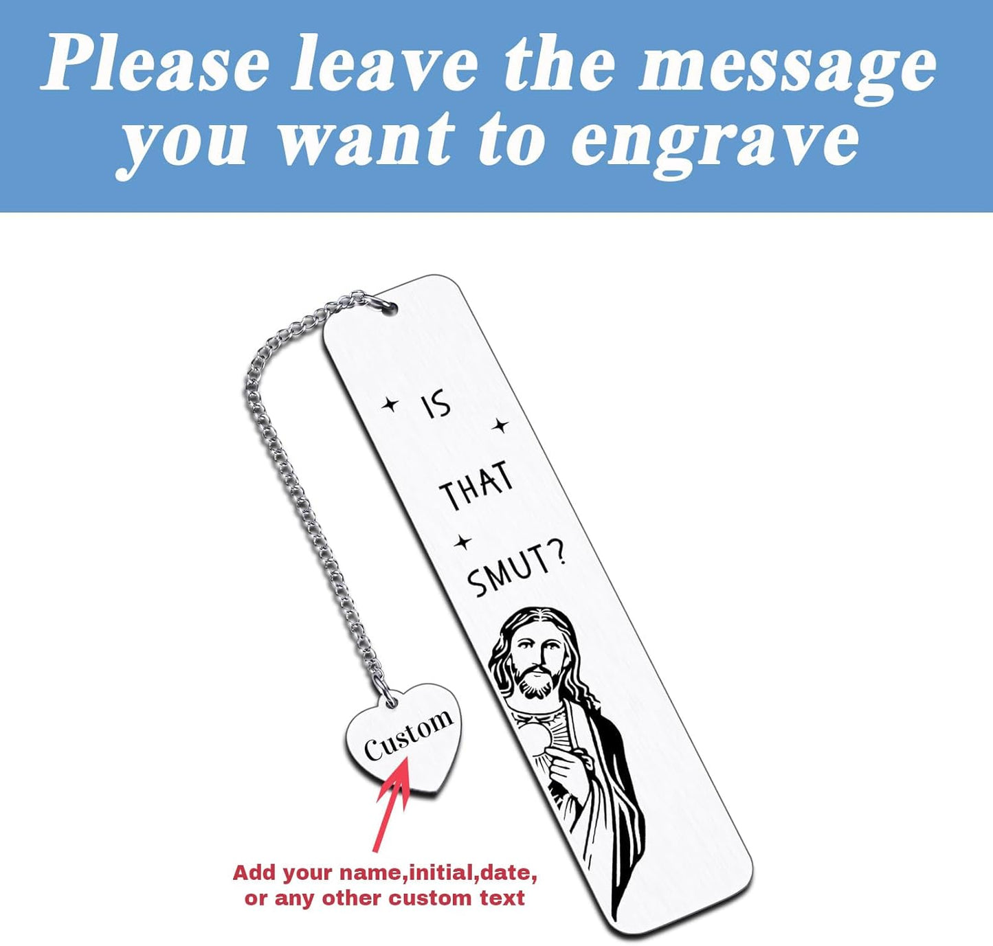 Personalized Christian Bookmarks for Women Men Book Lovers Reader Best Friend Sister Custom Bookmarks Funny Gift for Birthday Valentine's Day Graduation Christmas Wedding Gift for Her Boys Girl