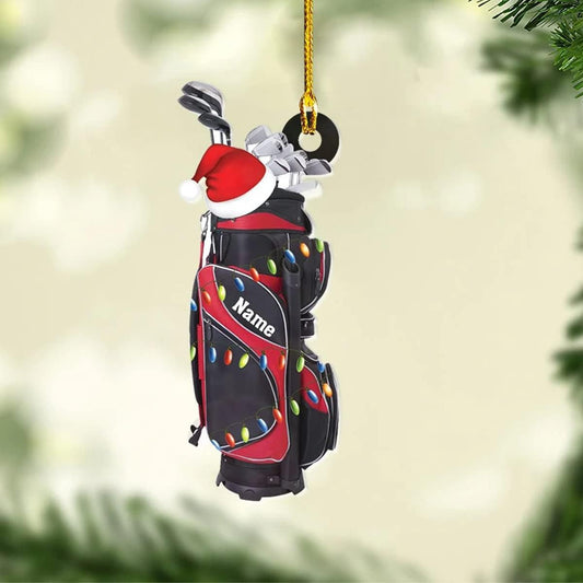 Personalized Golf Bag Light Christmas Ornament, Gifts for Golfer, Gifts for Golf Lovers, Him, Her, Christmas Tree Decor, Home Decor, Golfing Cart Christmas Ornament, Idea 8