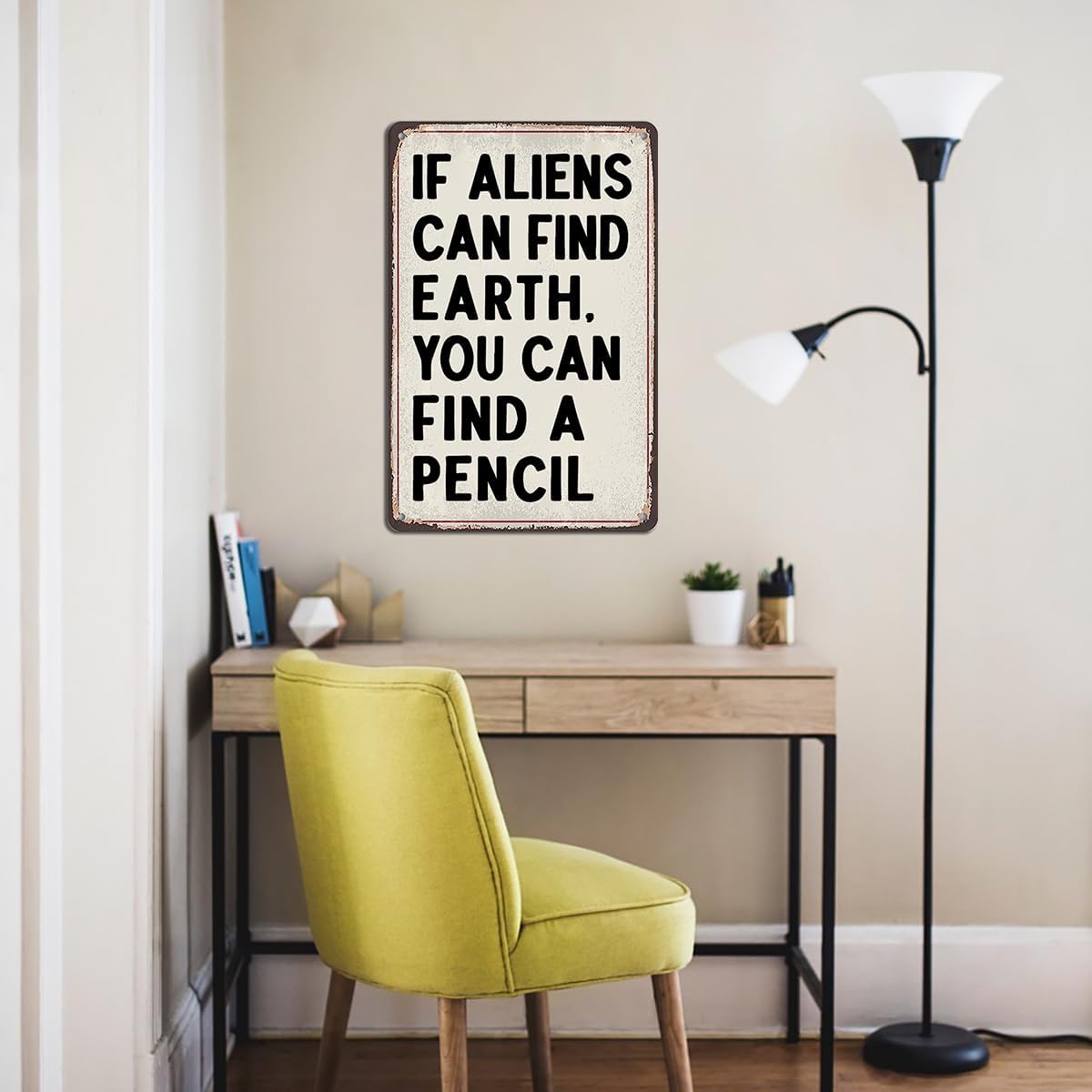 Funny Math Teacher Gifts Tin Sign - Math Classroom Wall Art, Retro Posters for High School and Middle School, Math Teacher Sign, Classroom Must Haves, 8x12 Inch