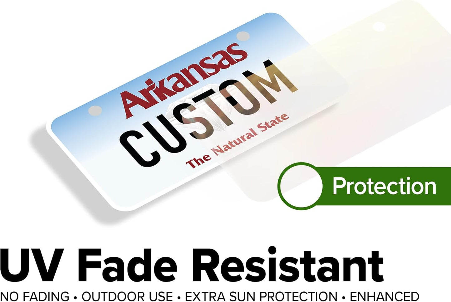 Mini License Plates, Personalized License Plates, Custom for Car, Bikes, ATV, Kids Car, Golf Cart, Jeep, 2x4 Inch, Rust-Free Fade Resistant Aluminum, USA Made by My Sign Center (Arkansas)