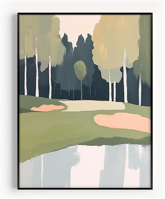 Golf Impressionist Art Print Posters - Premium Giclee Fine Art Prints - Sporty and Sophisticated Home Decor Posters, Golfer Art Prints for Home and Office Decor - Vintage Aesthetic, Ready to Frame