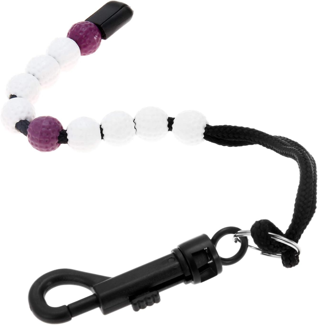 MUXSAM 1 Piece Golf Beads Score Counter with Clip, Golf Stroke Score Count Keeper Putting Score Counter for Referee Caddy Golfer