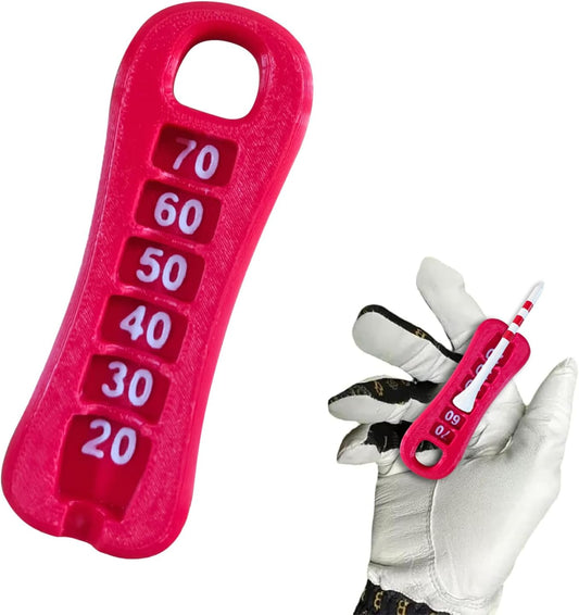 K TOMOTO Golf Tee Height Tool, Precision Golf Tee Elevator for 20-70mm, Golf Tee Height Setter with Measuring Guide, 3D Printed Lightweight Golf Training Equipment for Consistent Swing Accuracy