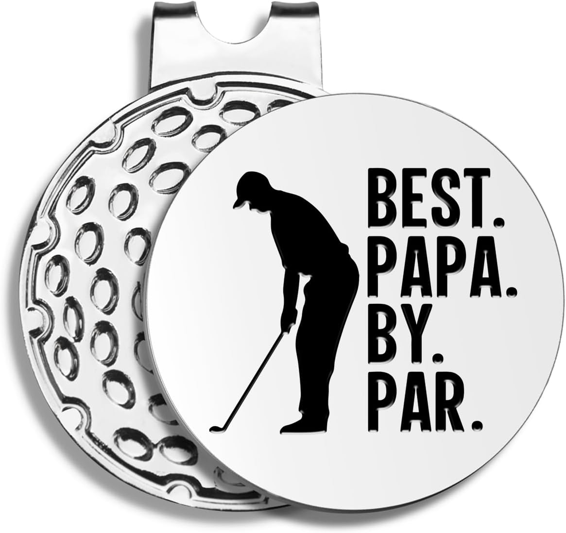 Best Dad by Par Golf Ball Markers, Men's Golf Accessories, Birthday Retirement Golf Gifts for Dad Husband Grandpa