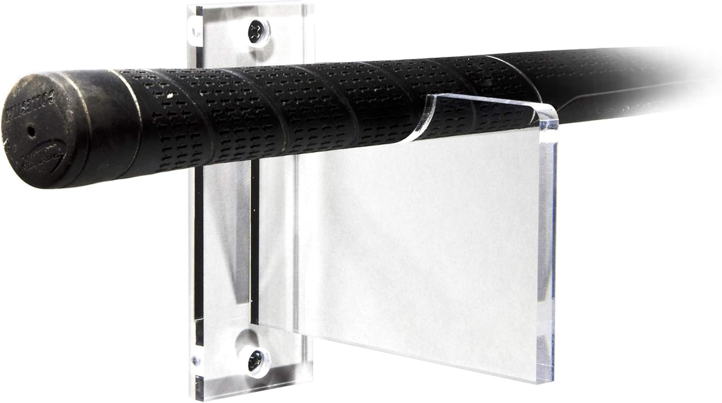 Better Display Cases Clear Acrylic Standard Single Golf Club Wall Mount Bracket