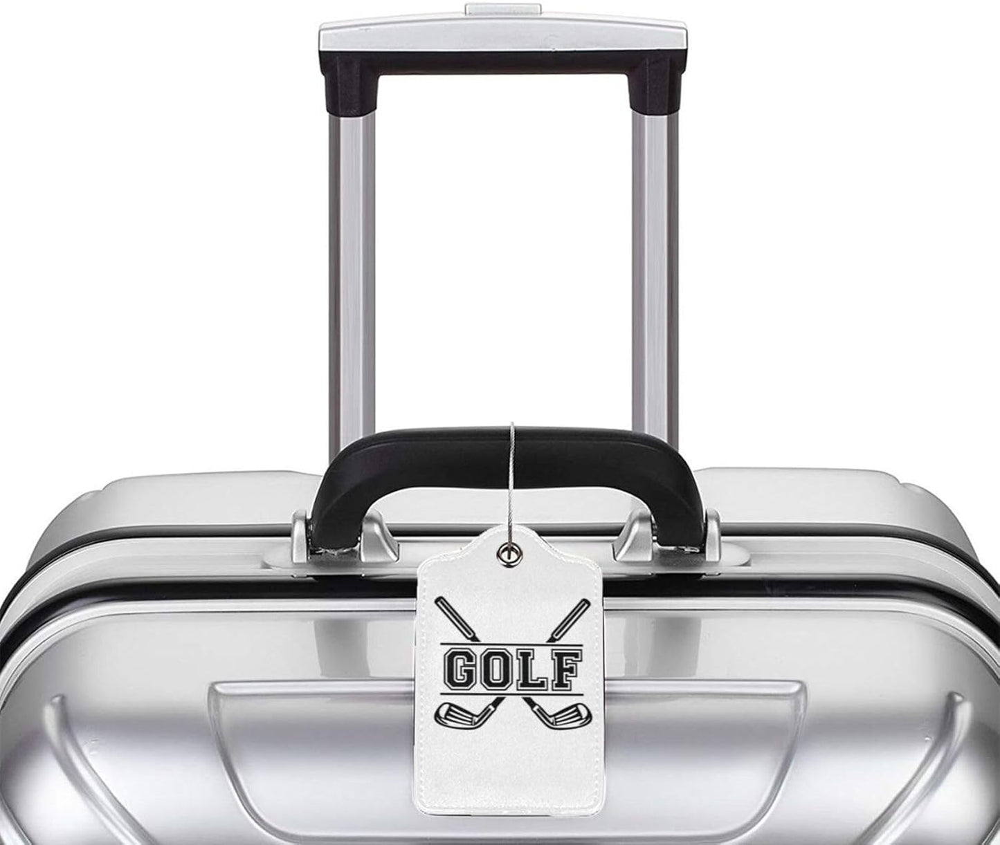 2 Pcs Golf Club Labels Luggage Tags for Suitcases, Golfer Decorations Tags Birthday Gifts for Men Women, Personalized Outdoor Travel Sport Gift