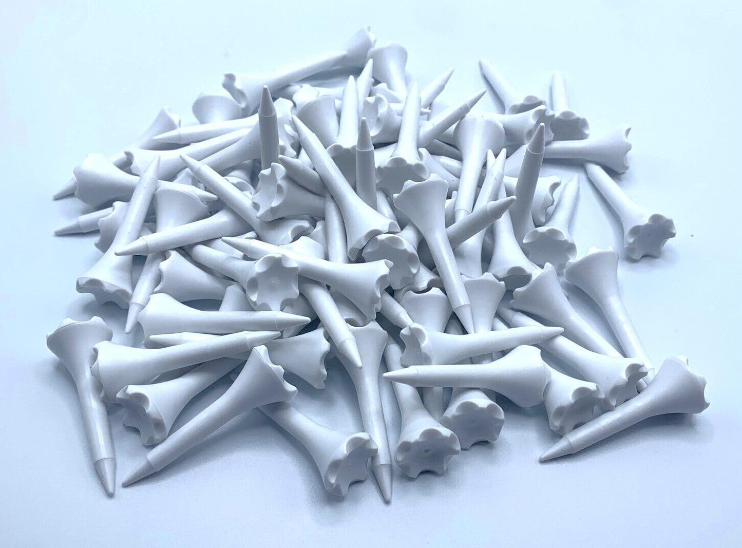 TRUESTRIKE Premium USA Golf Tees – 3¼" or 2¾" Durable Plastic Performance Tees (100 Pack) – Made in USA – Bulk Value Pack