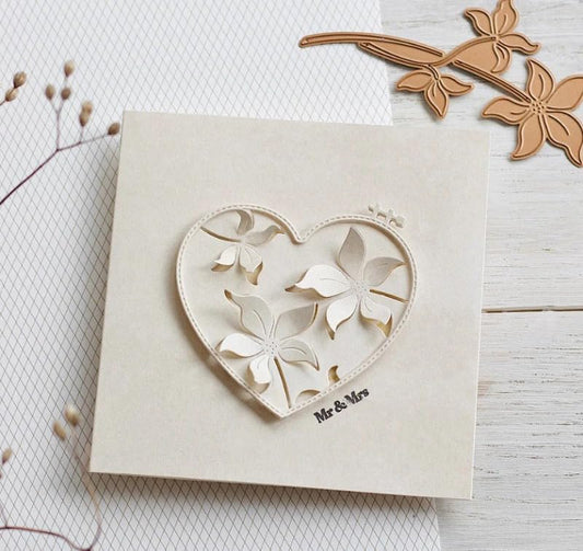 Lapoo Cutting Die for Scrapbooking, 3D Backgrounds Frame New Cutting Dies DIY Album Card Making Decor Paper Craft Metal Die Cuts Party Decorations (Core 5 x 2.6 in)