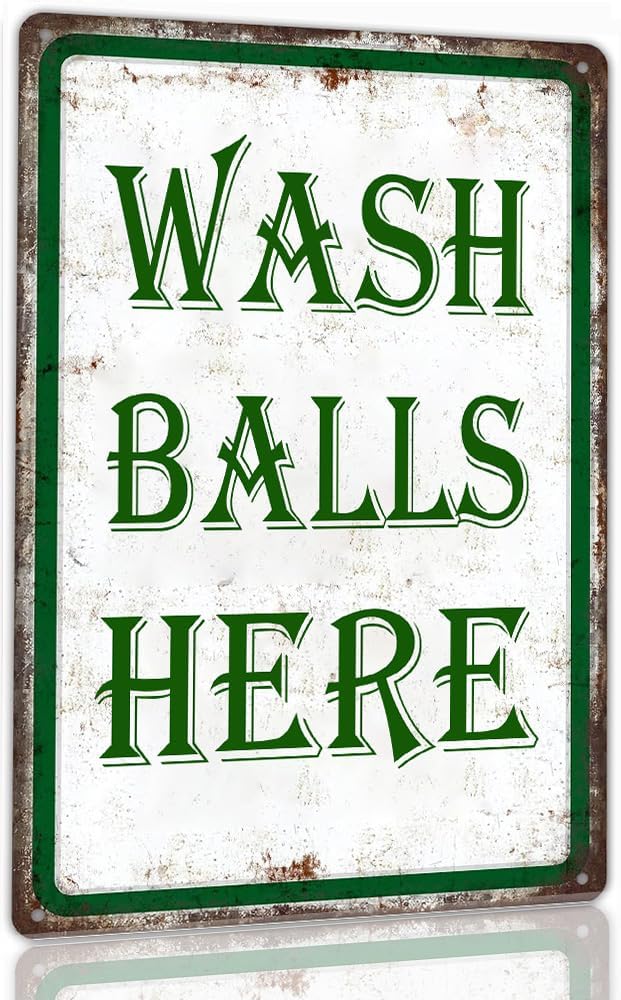 Golf Decor Golf Metal Signs Golf Decorations For Home Wash Balls Here Vintage Metal Funny Gifts Golf Tin Signs Man Cave Sports Golfer Sports Bathroom Decor 12 X 8 Inches