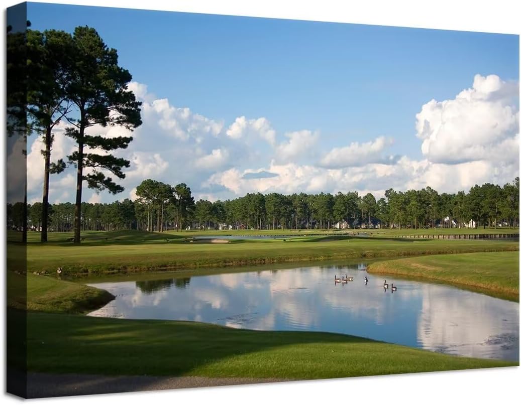 South Carolina Myrtle Beach Wall Art for Living Room Bedroom Bathroom Home Decorations Paintings Canvas Prints Framed Ready to Hang(12''H x 16''W)