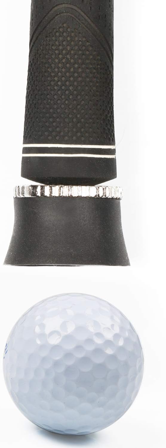 Golf Ball Pick Up Retriever, Suction Cup Golf Ball Grabber Sucker Tool for Putter Grip Golf Accessory, Black