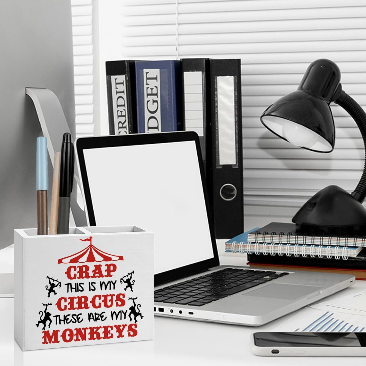 Bosses Day Gifts for Women Men Manager Funny Office Decor for Women Wooden Pencil Holder National Boss Day Decorations Gifts for Supervisor Leader MenCoworker HR Manager Office Desk Decor A 03