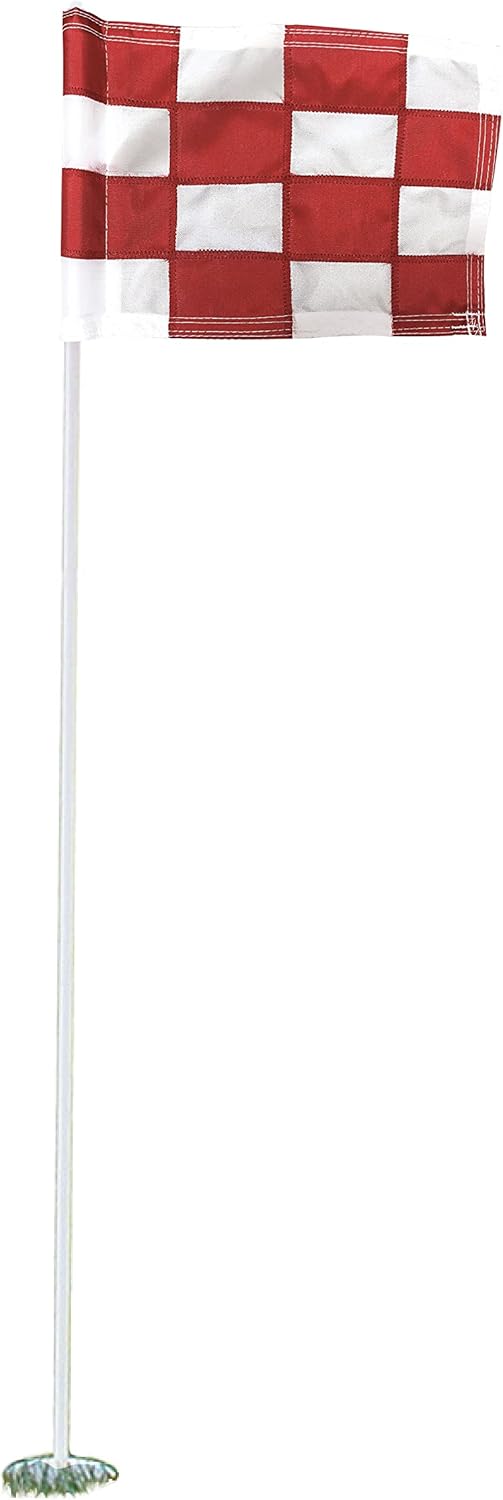 Standard Golf Regulation flagstick, cup & pin flag to use in your backyard or other open space for practice. Use the same products as used by golf courses all over the world and on tour.