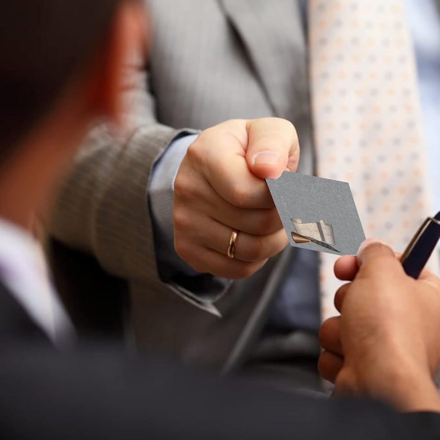 Custom Business Cards 100PCS Double-sided Printing Business Cards Customize with Your Logo Personalized 3.5"x 2" Cards for Business - Notary