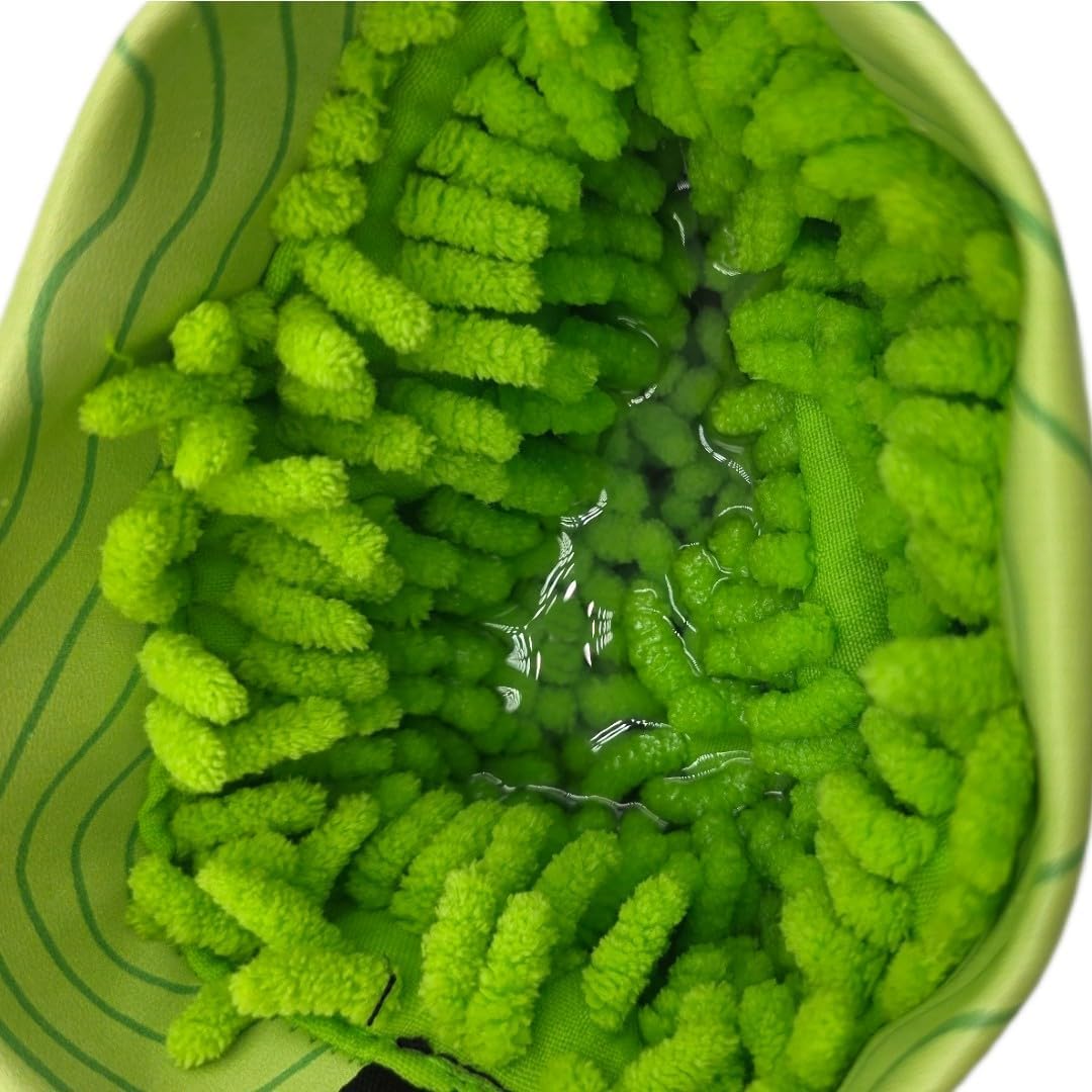 FAR&STRAIGHT Golf Club & Ball Cleaning Pouch – Soft Microfiber Interior for Gentle Cleaning – Clip-On, Washable Bag