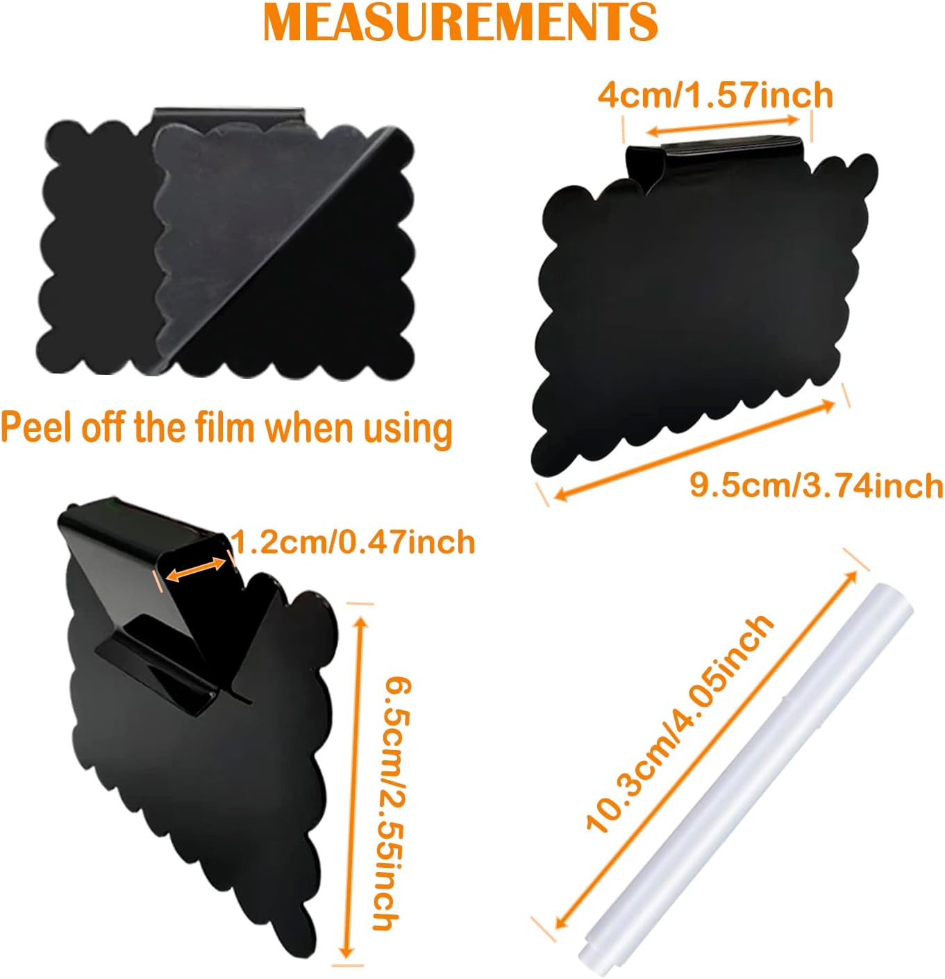 20 Reusable Basket Labels with Clip-On Design, Perfect for Kitchen and Closet Organization, Includes 2 White Chalk Markers