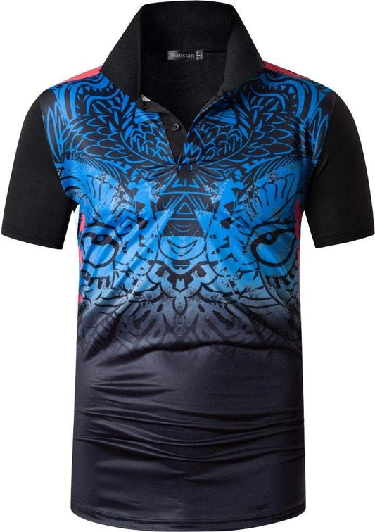 jeansian Men's Sport Outdoor Quick Dry Fit Short Sleeves Polo Tee Shirt Tshirt T-Shirt Tops Golf Tennis Bowling LSL195