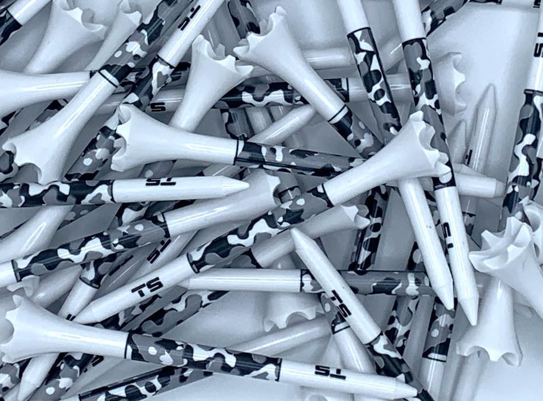 TRUESTRIKE Premium USA Golf Tees – 3¼" or 2¾" Durable Plastic Performance Tees (100 Pack) – Made in USA – Bulk Value Pack