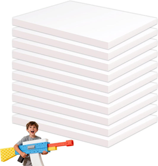 High Density XPS Foam Board,10 Pack 11.7x7.8x0.4in Polystyrene Craft Foam Sheets, Rigid and Easy to Shape,DIY Modeling Art Projects, Party Decoration, Cosplay Prop Production, Carve,Heat Insulation
