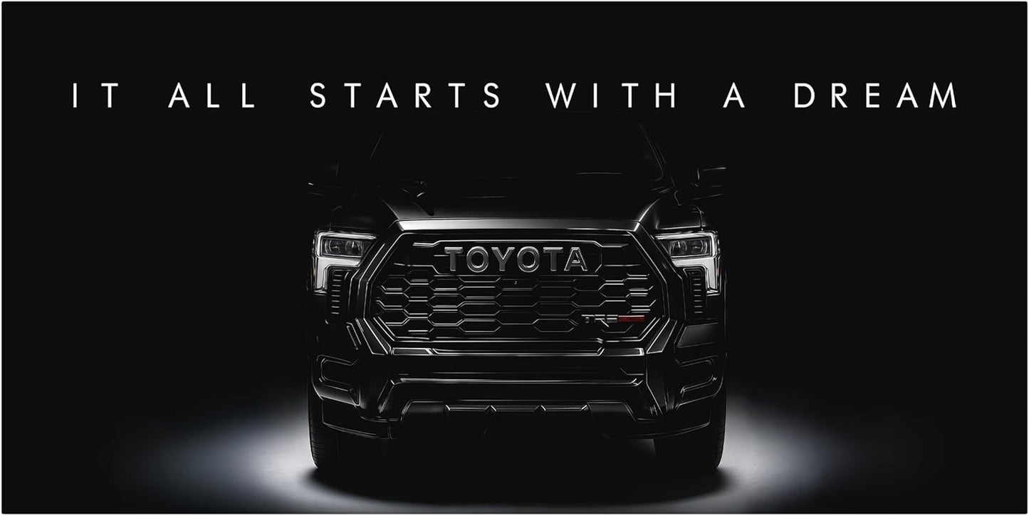 Motivational Wall Art for Office, Super Car Art Canvas, Inspirational Automotive Decor for Toyota Tundra TRD Pro Sportscar Lovers, Motivational Wall Decor for Home, Car Poster (20" x 40" in)