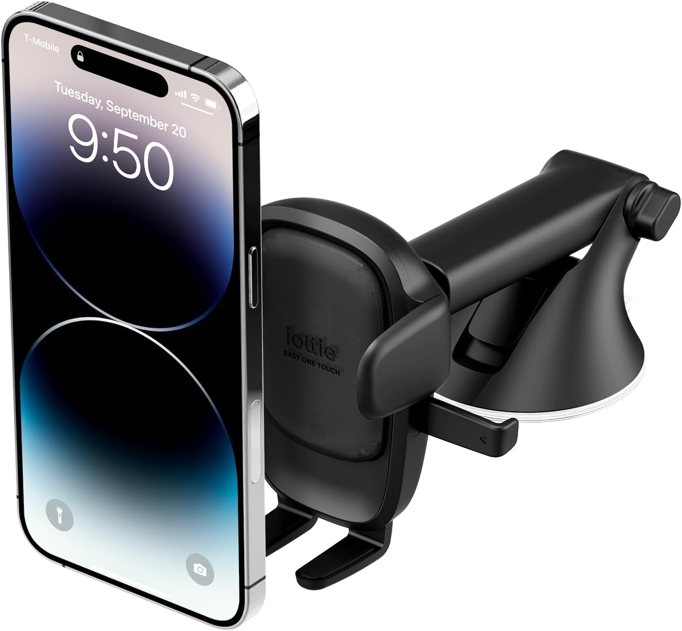 iOttie Easy One Touch Advanced Universal Car Mount Dashboard & Windshield Suction Cup Phone Holder for iPhone, Samsung, Google, All Smartphones