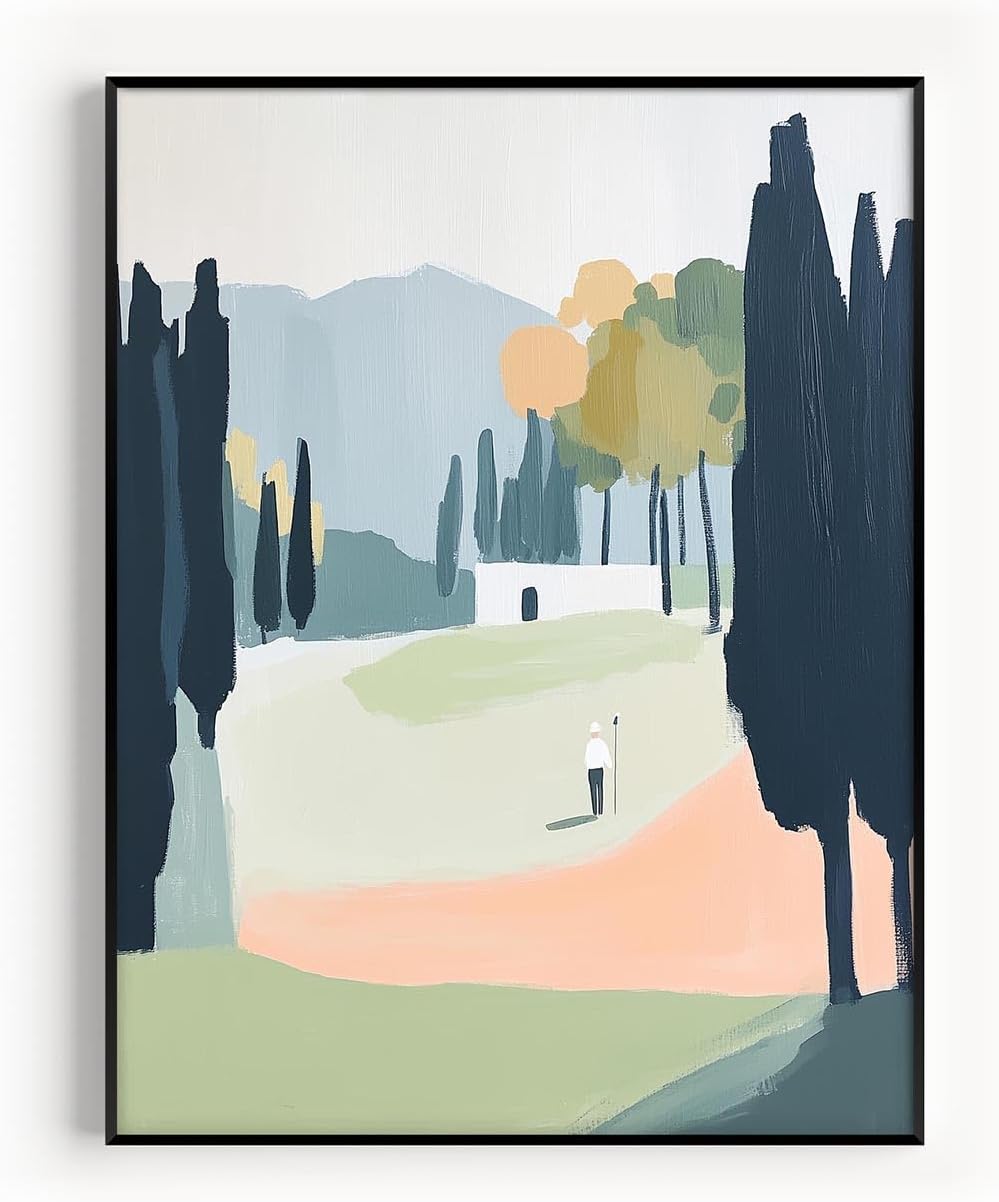Golf Impressionist Art Print Posters - Premium Giclee Fine Art Prints - Sporty and Sophisticated Home Decor Posters, Golfer Art Prints for Home and Office Decor - Vintage Aesthetic, Ready to Frame