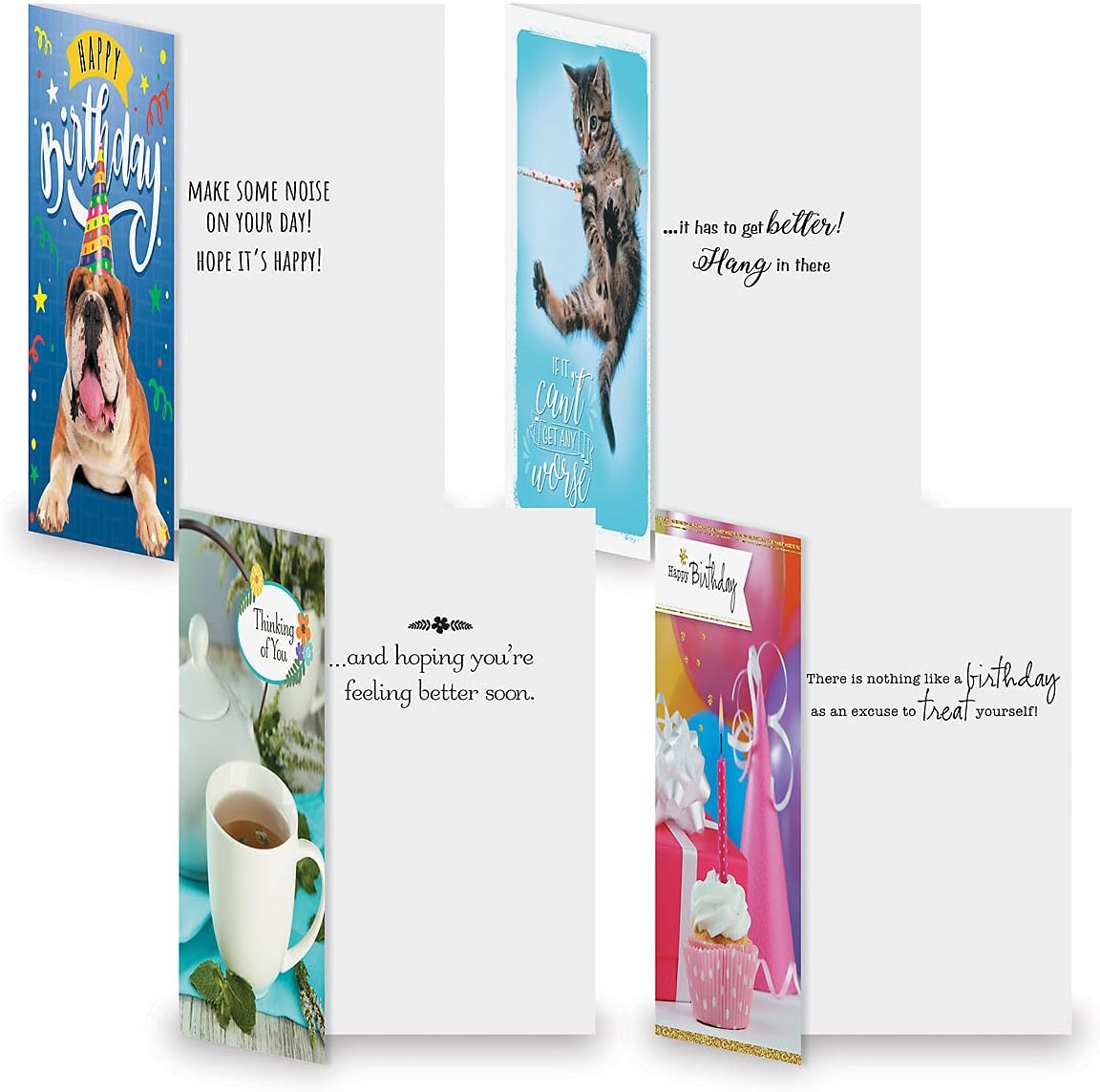 Current Modern Messages All Occasion Value Pack With Seals-40 Cards & Envelopes, Celebration, Get Well, Sympathy, Birthday, Holiday, & Thinking of You Variety, Large 5" x 7" Assortment, 20 Design Set