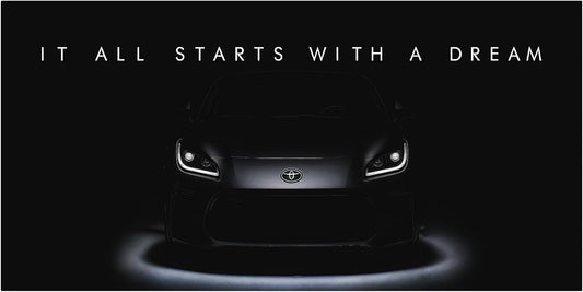 Motivational Wall Art for Office, Super Car Art Canvas, Inspirational Automotive Decor for Toyota GR86 Sportscar Lovers, Motivational Wall Decor for Home, Car Poster (24" x 48" in)